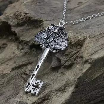 Винтажное ожерелье с подвеской в виде кельтского креста, ювелирные изделия из моли, серебряное украшение на шею, подарок