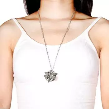 Винтажное ожерелье с подвеской в виде ретро-стрекозы, длинное ожерелье ручной работы в этническом стиле бохо для женщин, повседневная одежда, подарок серебряный