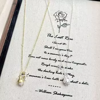 Винтажное ожерелье с подвеской в виде шишки из розового бриллианта с матовой отделкой - женское легкое роскошное ожерелье на цепочке-свитере на ключицу N1307 золотой