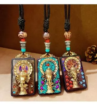 Винтажное ожерелье в этническом стиле с подвесками в виде Будды и слона, массивный свитер для женщин и мужчин, ювелирные аксессуары