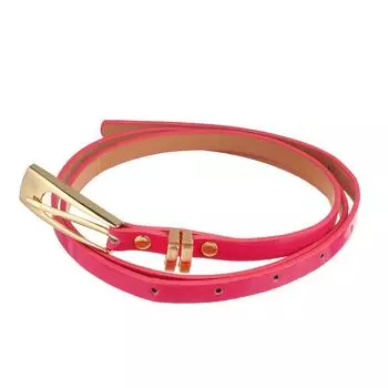 Винтажное повседневное женское платье Cinch с кушаками, поясной ремень, пояс из искусственной кожи, узкий тонкий ремень розы красного