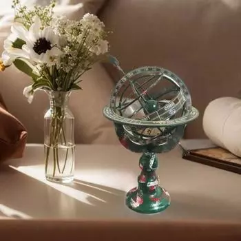 Винтажное украшение в виде армиллярной сферы, ретро солнечные часы, стрелка, морская сфера, глобус, домашний офис, спальня, гостиная, рабочий стол, железный художественный орнамент