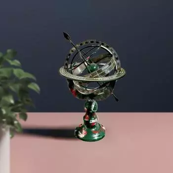 Винтажное украшение в виде армиллярной сферы, ретро солнечные часы, стрелка, морская сфера, глобус, домашний офис, спальня, гостиная, рабочий стол, железный художественный орнамент, рождественский подарок