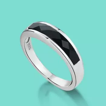 Винтажное женское кольцо из серебра 925 пробы, ювелирные изделия, цвет агата, инкрустированное однотонное серебряное кольцо, аксессуар для коктейльной вечеринки, подарок 5