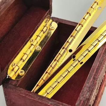 Винтажные 2 шт. прочные мини-золотистые петли мебельная фурнитура шкатулка для украшений петля шкаф фурнитура 100mm