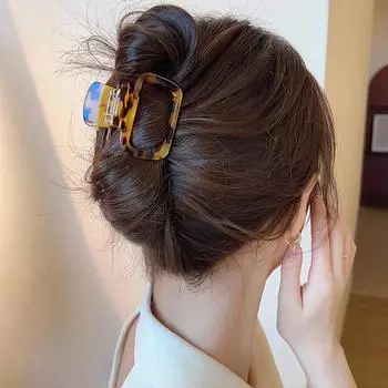 Винтажные ацетатные маленькие когти для волос, модные заколки с принтом, заколки для волос, заколки в виде акулы, аксессуары для волос для женщин и девочек, головные уборы