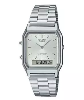 Часы Casio Vintage Analog Digital Quartz AQ-230A-7A Unisex белый