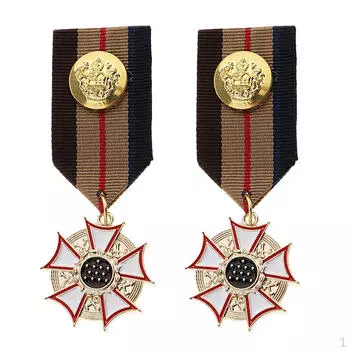 Винтажные армейские значки унисекс, брошь со звездой, ювелирные изделия на булавке, 2 шт.