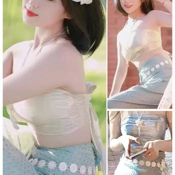 Винтажные аксессуары для фестиваля Сонгкран, ювелирные изделия, танцевальные платья, пояса, цепи, украшения для вечеринок gold-necklace