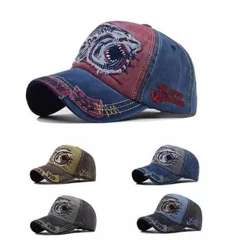 Винтажные бейсбольные ковбойские кепки для мужчин и женщин, регулируемые джинсовые состаренные кепки для дальнобойщиков красный