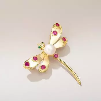 Винтажные блестящие броши в виде стрекозы со стразами для женщин, шелковые шарфы, насекомые, булавки для корсажа, ювелирные аксессуары