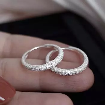 Винтажные блестящие серьги из стерлингового серебра 925 пробы для женщин, модные серьги, ювелирные изделия, предотвращающие аллергию, аксессуары для вечеринок, подарок серебряный