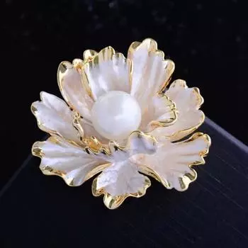 Винтажные броши-цветы, высококачественные большие значки-цветы, броши-булавки в виде пионов, булавки для девочек красный