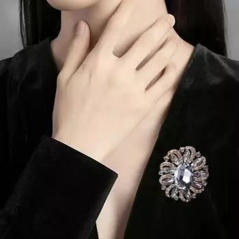 Винтажные броши-стрекозы, искусственные кристаллы, насекомые, гальванизированная, невыцветающая брошь, булавка, модное платье, пальто, аксессуары, милые украшения разноцветный