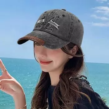 Винтажные буквы бейсболка мужская 3D буква кепка дальнобойщика уличная кепка хип-хоп шляпы унисекс чёрный