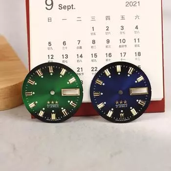 Винтажные часы циферблат DIY части 3 звезды двойной календарь буквальные мужские часы аксессуары для 46941/46943 механизм