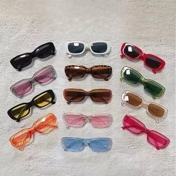 Винтажные черные квадратные солнцезащитные очки, женские элитные брендовые маленькие прямоугольные солнцезащитные очки, женские градиентные прозрачные зеркальные очки