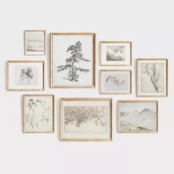 Винтажные цветы, растения, художественные принты, нейтральные натюрморты, галерея, настенные картины, картины на холсте, декор в сельском доме, постеры 21x30cm No Framed