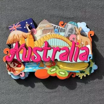 Винтажные деревянные магниты на холодильник, деревенские магниты на холодильник, сувениры, Австралия, Америка, Лас-Вегас, Таиланд, креативные изделия ручной работы