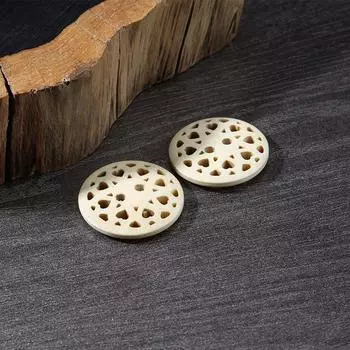 Винтажные деревянные пуговицы Женская одежда Шерстяное пальто Куртка Круглые пуговицы Аксессуары Детский свитер Кардиган Пуговицы Мужские 1 #natural color * 13mm * round