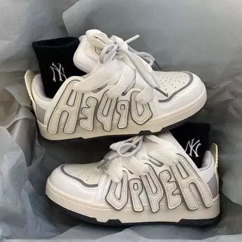 Винтажные дышащие мужские кроссовки с буквами, кроссовки на платформе, модная повседневная обувь для женщин, бег, уличный дизайн, обувь 36 оранжевый