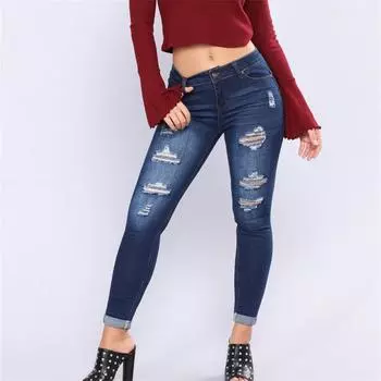 Винтажные джинсы Y2K с высокой талией, женские отбеленные женские джинсы для женщин, рваные шаровары, джинсы-бойфренды, женские джинсы S серый
