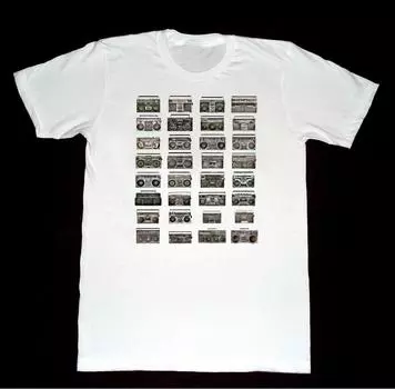 Винтажные футболки унисекс Boom Box 3 Ghetto Blaster Boogie Down Run Dmc Old Skool S