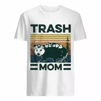 Винтажные футболки унисекс «Opossum Trash Mom» S