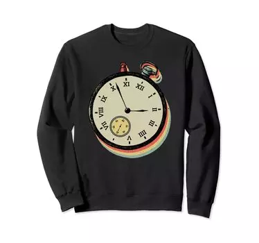 Винтажные карманные часы-хронограф Lover Antique Collection Trainer чёрный