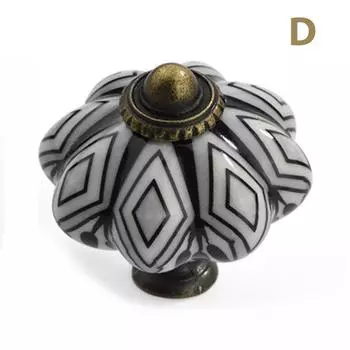 Винтажные керамические дверные ручки для ящика шкафа, шкафа-купе