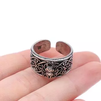 Винтажные кольца с изображением девятихвостой лисы для женщин и мужчин, модные кольца, ювелирные изделия, подарки, регулируемые onesize