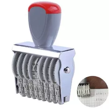 Винтажные колеса «сделай сам», ролики, 8 цифр, нумерация, штамп, тележка, дата, скрапбукинг, катящиеся слова, штампы с датой, домашний декор серый