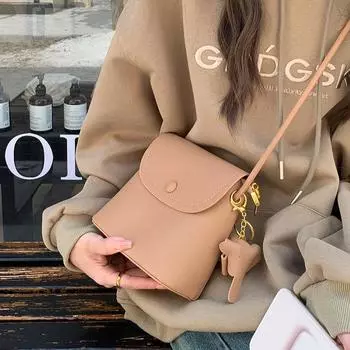 Винтажные кожаные сумки-ведра через плечо, модные однотонные высококачественные сумки через плечо, классические сумки большой вместимости для женщин