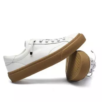 Винтажные кроссовки для мужчин, шикарный дизайн, белые кожаные дышащие мужские кроссовки, мужская обувь из натуральной кожи, дышащие мягкие 38 белый