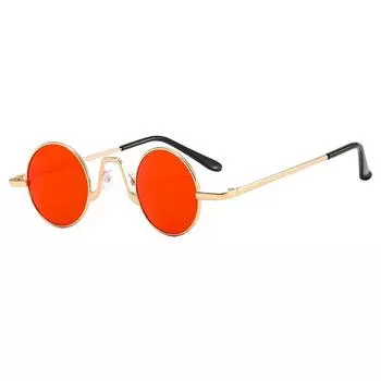 Винтажные круглые солнцезащитные очки для женщин и мужчин, зеркальные солнцезащитные очки в стиле ретро, женские металлические оправы, модные яркие цвета culos De Sol Feminino