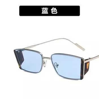 Винтажные квадратные солнцезащитные очки в металлической оправе для женщин и мужчин, солнцезащитные очки унисекс с линзами, женские очки, мужские и женские