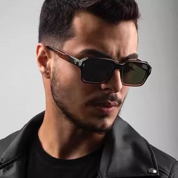 Винтажные квадратные солнцезащитные очки, женские ретро брендовые зеркальные солнцезащитные очки, женские черные, желтые модные очки ярких цветов