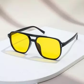 Винтажные квадратные солнцезащитные очки, женские ретро брендовые зеркальные солнцезащитные очки, женские черные, желтые модные яркие цвета culos De Sol Feminino