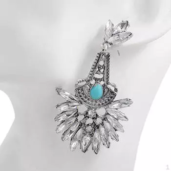 Винтажные легкие серьги-гвоздики с подвесками для женщин и девочек, одежда, ювелирные аксессуары, материал - серебро