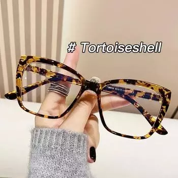 Винтажные леопардовые оптические очки для мужчин и женщин, модные очки с защитой от синего света, женские модные простые очки As picture розовый