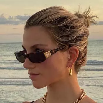 Винтажные маленькие солнцезащитные очки в прямоугольной оправе, женские модные ретро солнцезащитные очки с защитой от УФ-лучей, стильные летние пляжные солнцезащитные очки