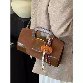 Винтажные матовые женские клатчи осень-зима модные цепочки сумки через плечо модные женские сумки для поездок на работу