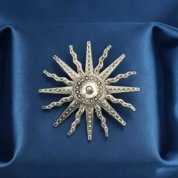 Винтажные металлические броши в стиле барокко с круглым солнцем Аполлоном для мужчин и женщин, простая индивидуальная металлическая брошь, булавки, ювелирные изделия, вечерние, свадебные подарки