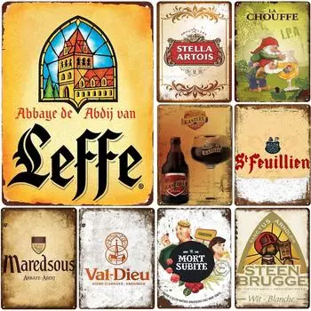 Винтажные металлические таблички Rum Chouffe, ретро-стены, постеры для баров, пабов, клубов, кафе, железная живопись, украшения L
