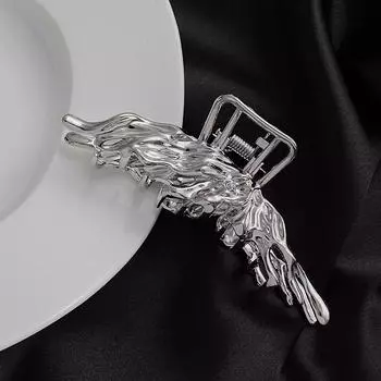 Винтажные металлические заколки-бабочки для волос, уникальные металлические заколки-ракушки для волос для женщин, девушек, Y2K, полые головные уборы, ракушка-краб Ха