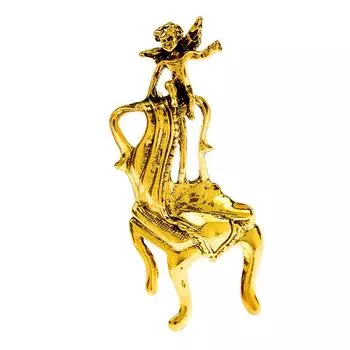 Винтажные милые красивые броши «Ангел на Чир» для женщин, 2 цвета, модные украшения, аксессуары для пальто золотой