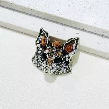 Винтажные модные аксессуары Маленькая брошь в виде лисы Женская милая голова лисы Высококачественный корсаж Аксессуары для мужских костюмов