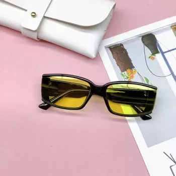 Винтажные модные детские солнцезащитные очки в маленькой коробке, милые пляжные вогнутые очки для девочек, солнцезащитные очки Tide