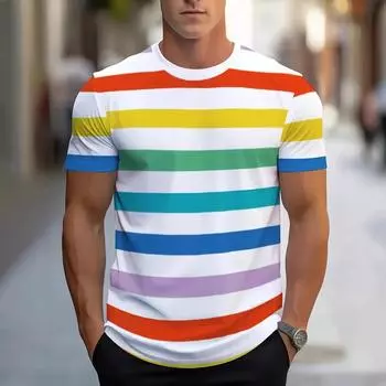 Винтажные модные футболки для мужчин с принтом в стиле 3D, топы с коротким рукавом, уличные футболки в стиле хип-хоп, мужская трендовая футболка S