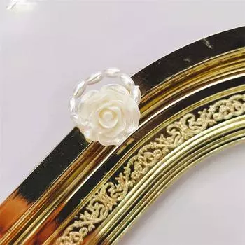 Винтажные модные геометрические кольца для девочек и женщин с милым цветком розы своими руками из жемчуга A